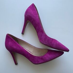 Via Spiga Fuchsia Suede Heels
